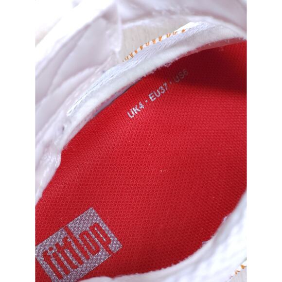 FitFlop EU 37 (US 6) green / white comfortable Sneaker Excellent condition - Picture 2 of 11